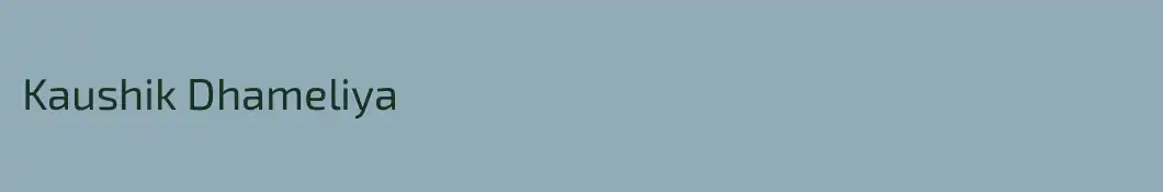 Kaushik Dhameliya